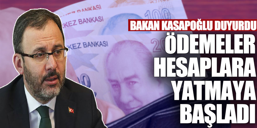 Burs ve kredi ödemeleri hesaplara yatmaya başladı