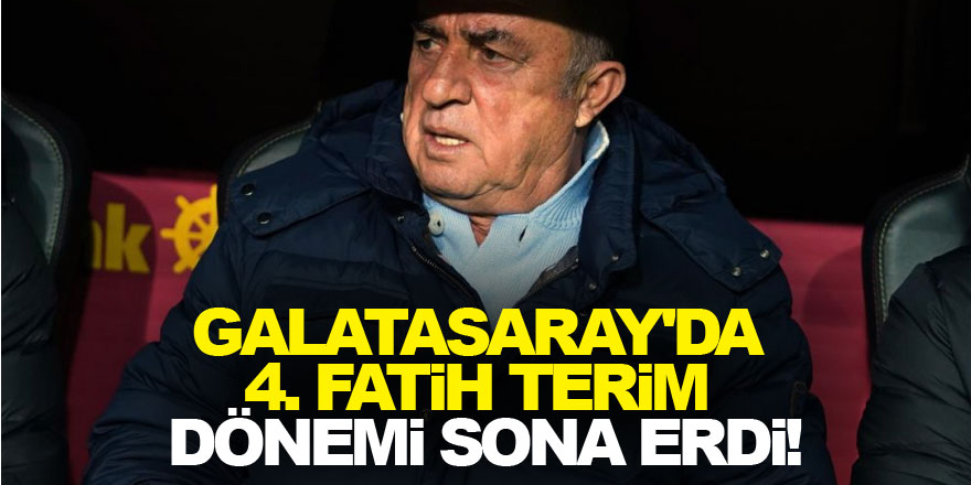 Galatasaray'da 4. Fatih Terim dönemi sona erdi!