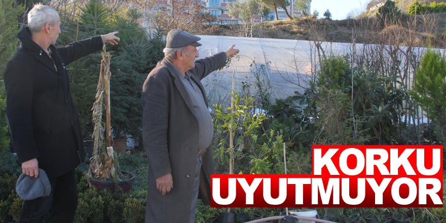 Toprak kayması korkusu uyutmuyor