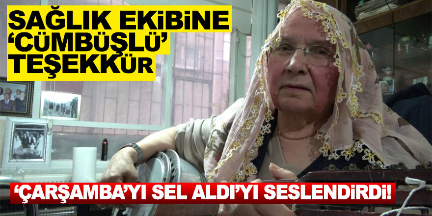 Kadın hastadan sağlık ekibine ‘cümbüşlü’ teşekkür 