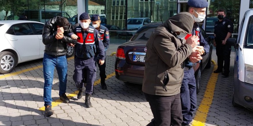 Samsun'da iki kez aynı taş ocağından hırsızlık yapan 3 kişi tutuklandı