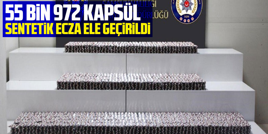 Samsun'da 55 bin 972 kapsül sentetik ecza ele geçirildi: 3 gözaltı