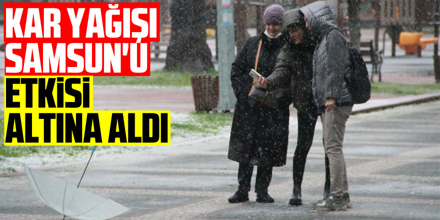 Kar yağışı Samsun'u etkisi altına aldı