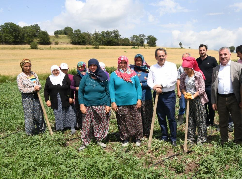 Çiftçilere 129 bin fidan 172 bin tohum desteği yapıldı