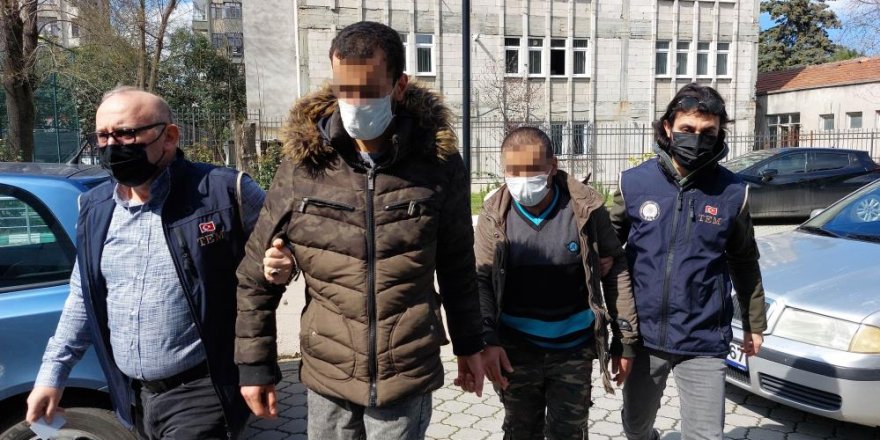 Samsun'da DEAŞ'tan 2 yabancı uyruklu adliyeye sevk edildi