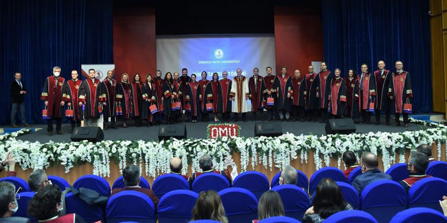 OMÜ’de 107 profesör ve 61 doçent biniş giydi