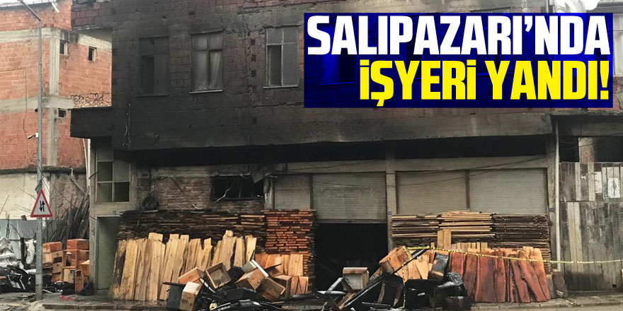 Salıpazarı’nda İşyeri Yandı!