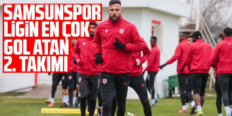 Samsunspor ligin en çok gol atan 2. takımı