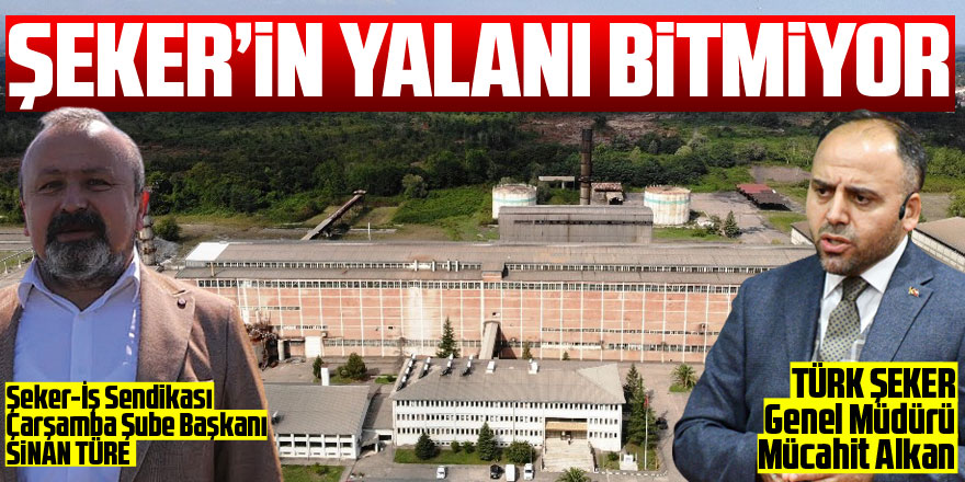 ŞEKER’İN YALANI BİTMİYOR