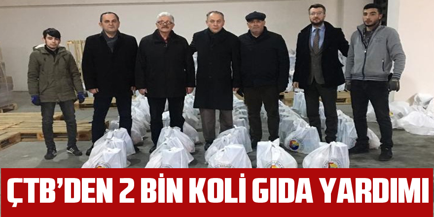 ÇTB’den 2 bin koli gıda yardımı