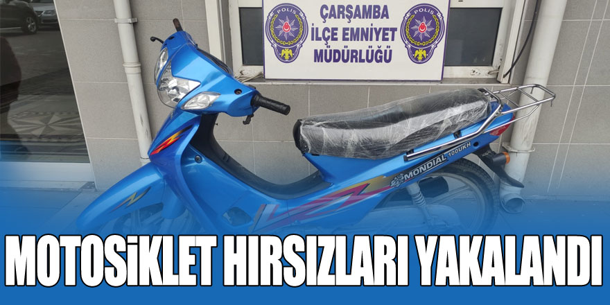 MOTOSİKLET HIRSIZLARI YAKALANDI