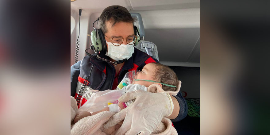 6 aylık bebek için ambulans helikopter