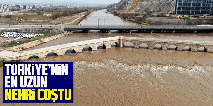 Türkiye’nin en uzun nehri eriyen karlarla coştu