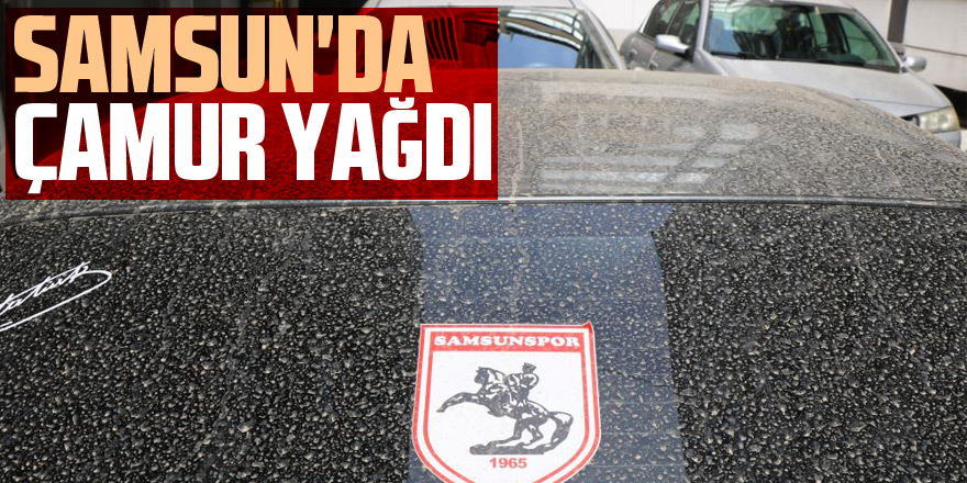 Samsun'da çamur yağdı