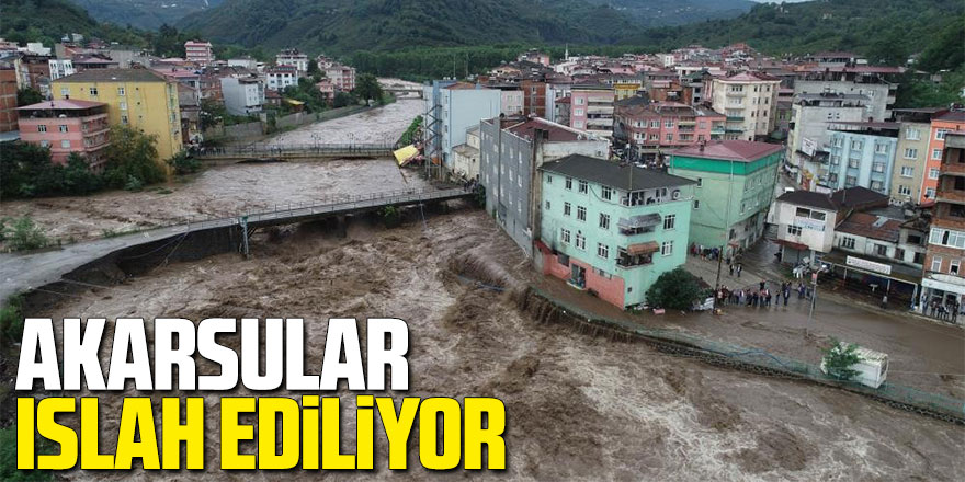 Samsun'da akarsular taşkınlara karşı ıslah ediliyor