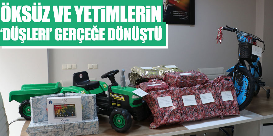 Öksüz ve yetimlerin "düşleri" mektupla gerçeğe dönüştü