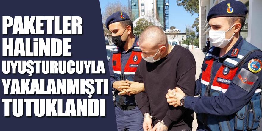 Paketler halinde uyuşturucuyla yakalanan şahıs tutuklandı