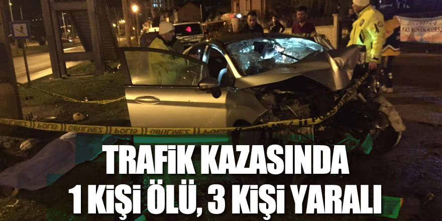 Ordu'da trafik kazası: 1 ölü, 3 yaralı