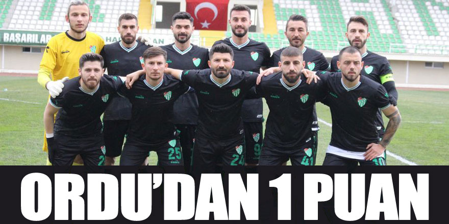 Ordu’dan 1 puan