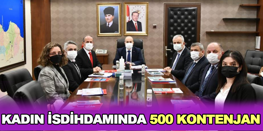 'Kayıtlı Kadın İstihdamının Desteklenmesi Projesi’nde Samsun’a 500 kontenjan