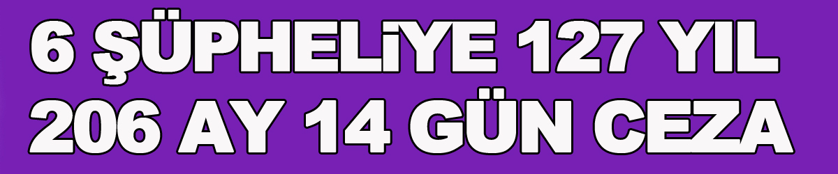 Samsun'un Vezirköprü ilçesinde hırsızlık olaylarına karışan 6 şüpheliye 127 yıl 206 ay 14 gün hapis cezası verildi.