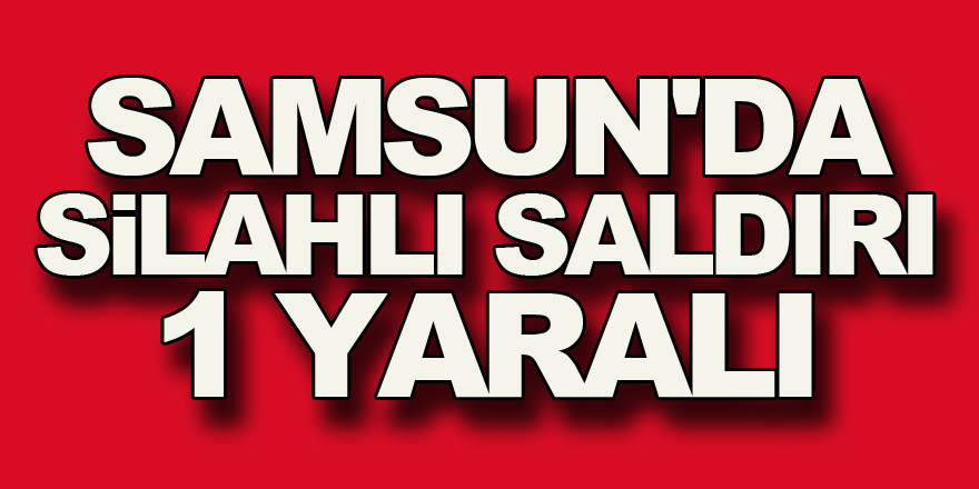 Samsun'da silahlı saldırı: 1 yaralı