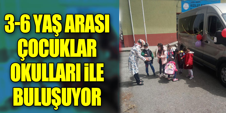 3-6 YAŞ ARASI ÇOCUKLAR OKULLARI İLE BULUŞUYOR