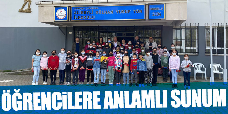 Öğrencilere anlamlı sunum