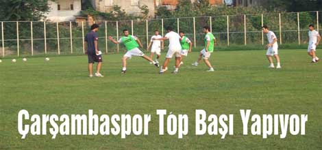 Çarşambaspor Top Başı Yapıyor