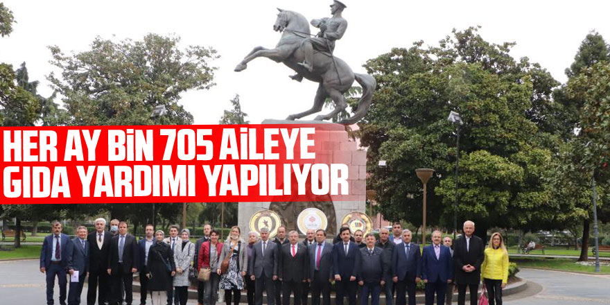 Samsun’da her ay bin 705 aileye gıda yardımı yapılıyor