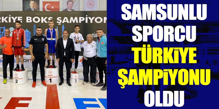 Samsunlu sporcu Türkiye şampiyonu oldu