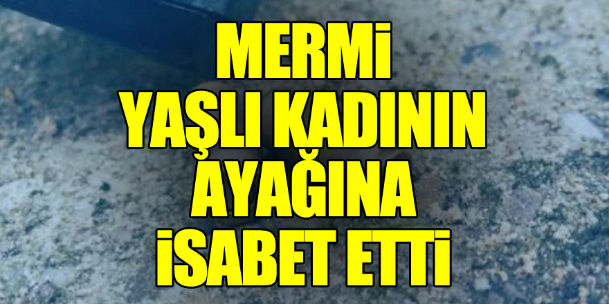 Düğünde atılan mermi yaşlı kadının ayağına isabet etti