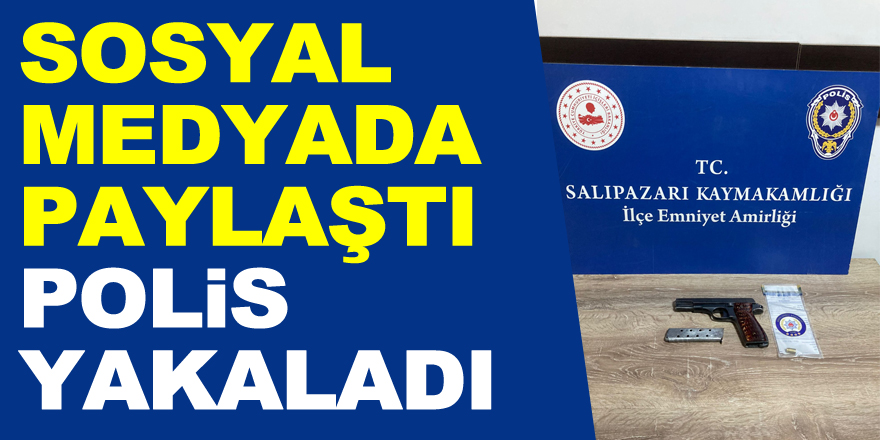 Sosyal Medyada Paylaştı, Polis Yakaladı