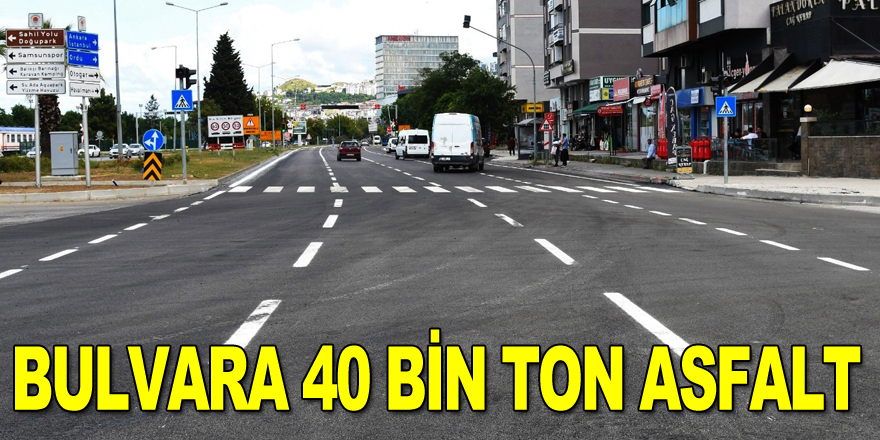 Bulvara 40 bin ton asfalt!