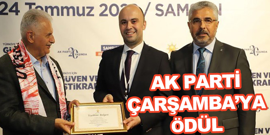 AK Parti Çarşamba’ya ödül!