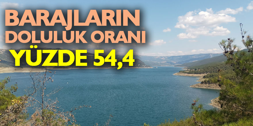 Samsun'da barajların doluluk oranı yüzde 54,4