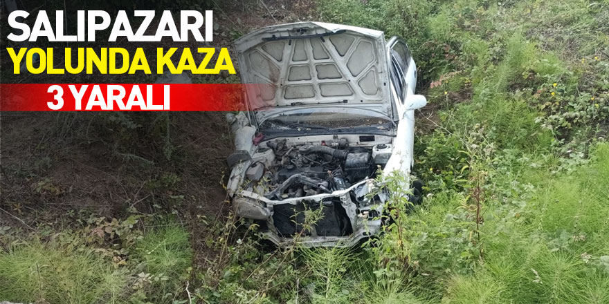 Salıpazarı yolunda kaza: 3 yaralı