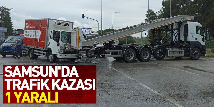 Samsun'da trafik kazası: 1 yaralı