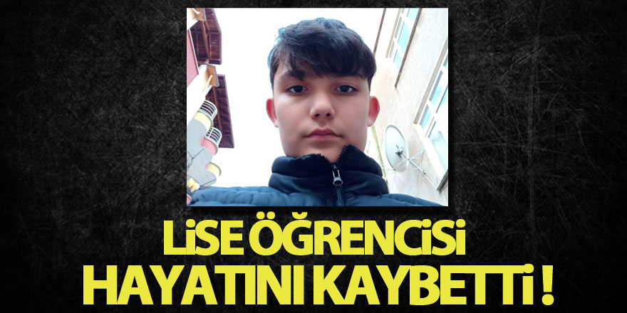 Bisikletle dereye yuvarlanan lise öğrencisi hayatını kaybetti