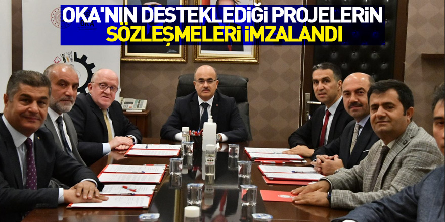 OKA'nın desteklediği projelerin sözleşmeleri imzalandı