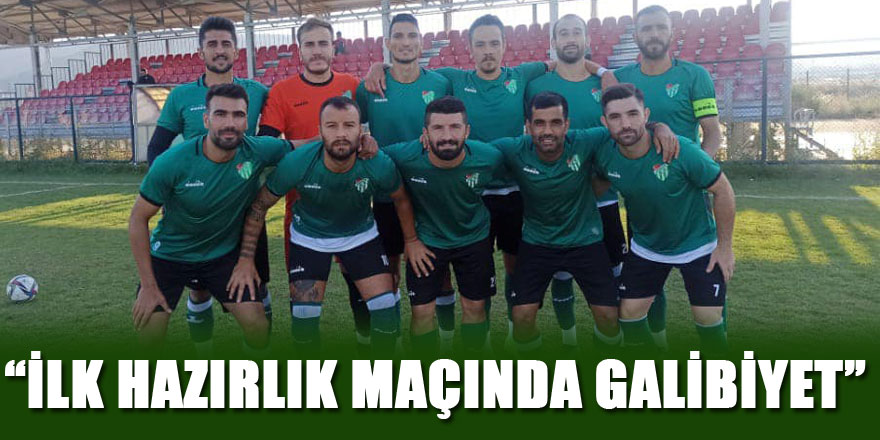 İlk hazırlık maçında galibiyet