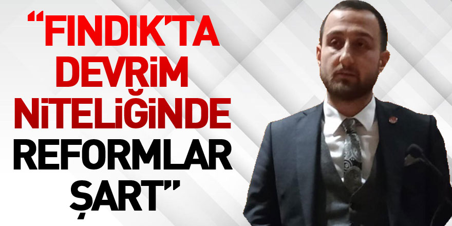 “Fındık’ta Devrim Niteliğinde Reformlar Şart”