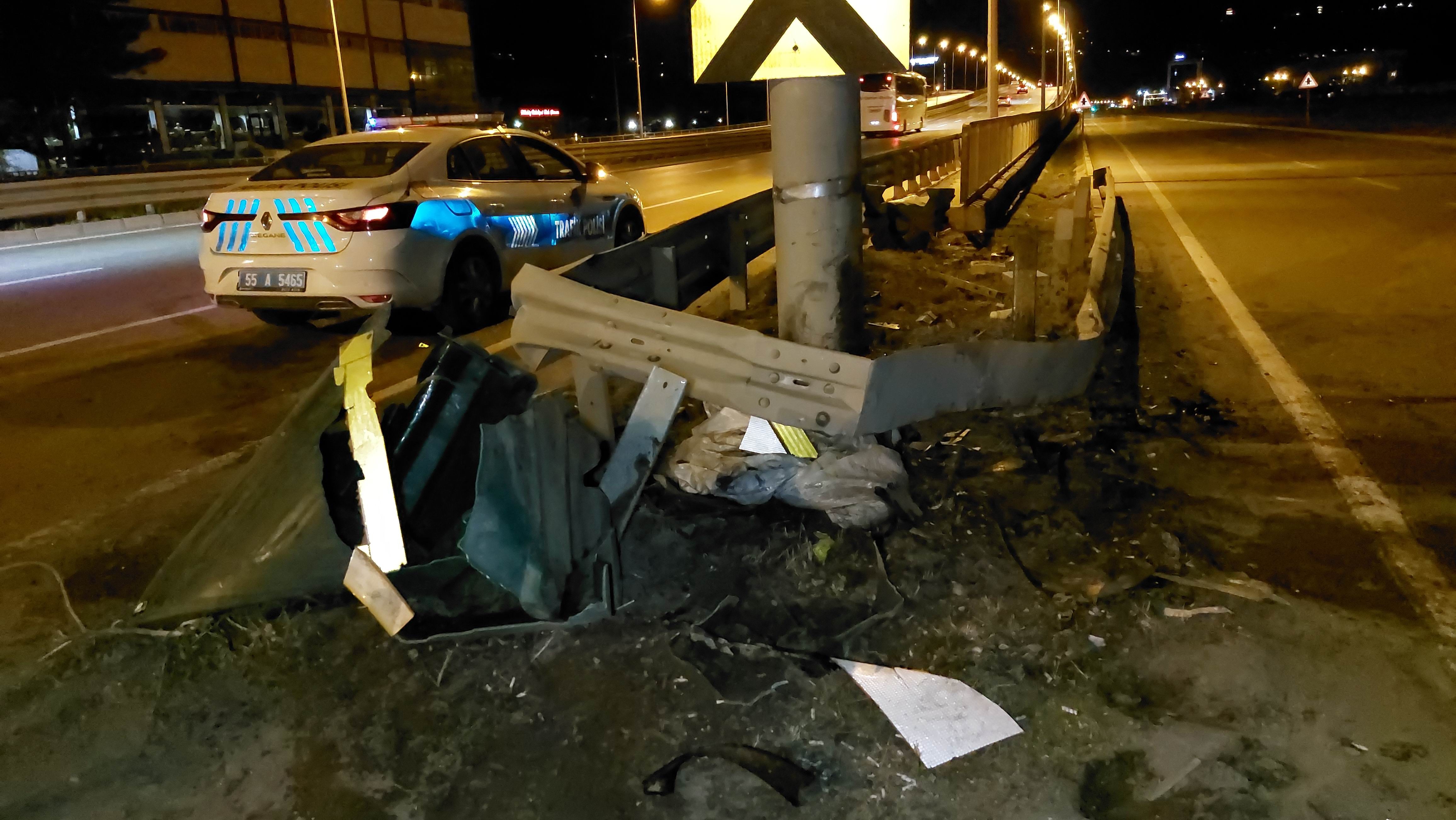 Samsun'da trafik kazası: 1 yaralı