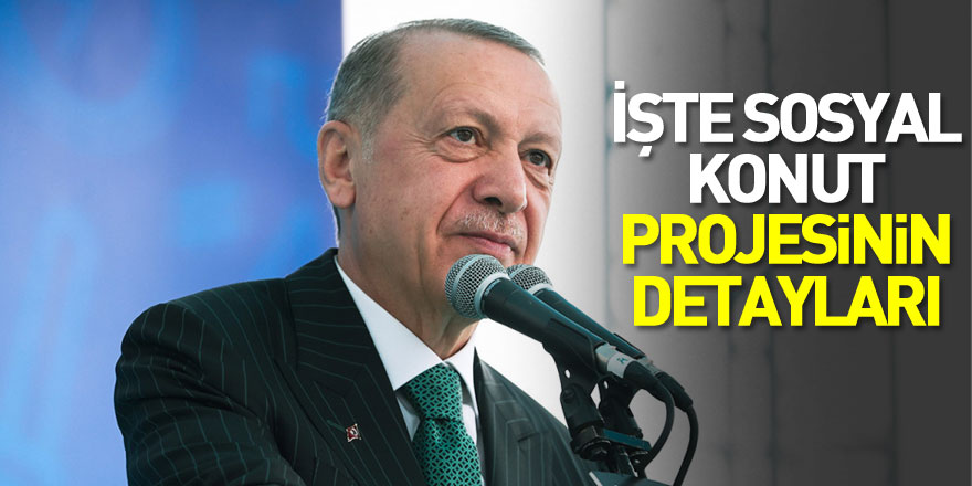 İşte Sosyal konut projesinin detayları