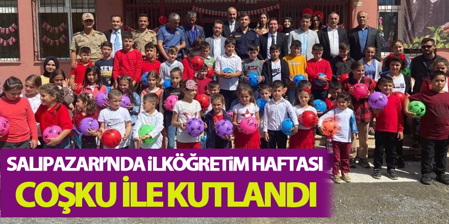 Salıpazarı’nda İlköğretim Haftası Coşku İle Kutlandı