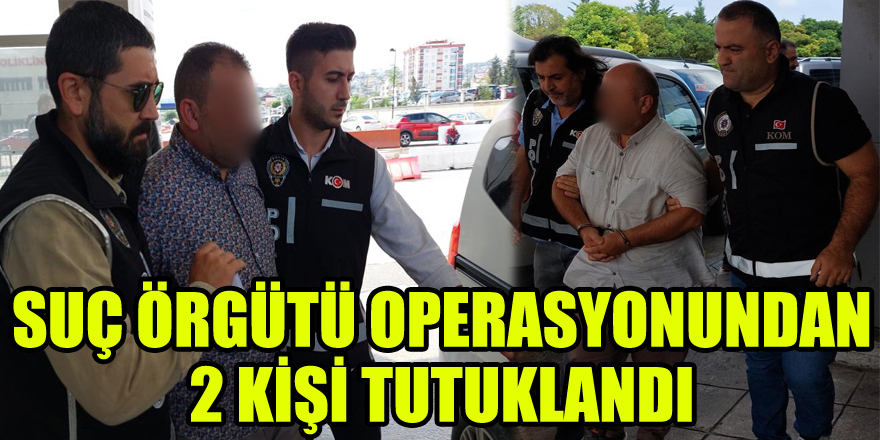 Suç örgütü operasyonundan 2 kişi tutuklandı