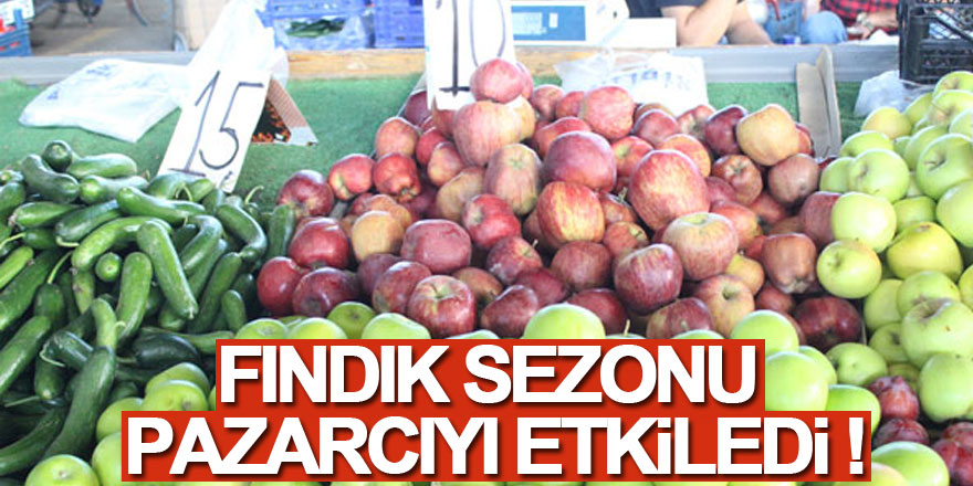 FINDIK SEZONU PAZARCIYI ETKİLEDİ!