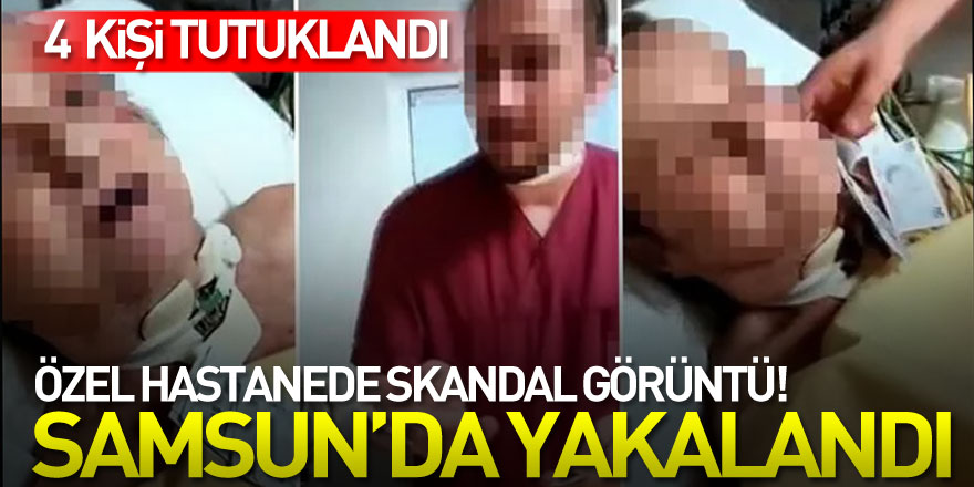 Özel hastanede kaydedilen görüntülere ilişkin tutuklandı