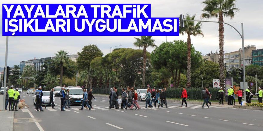 Yayalara trafik ışıkları uygulaması