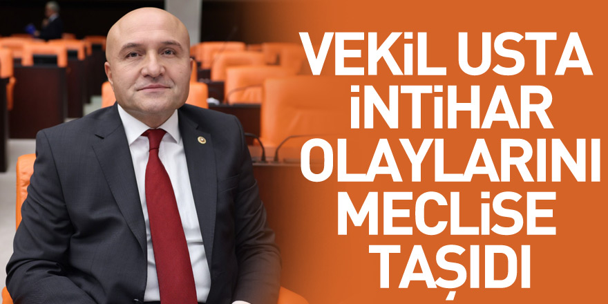 Vekil Usta intihar olaylarını meclise taşıdı